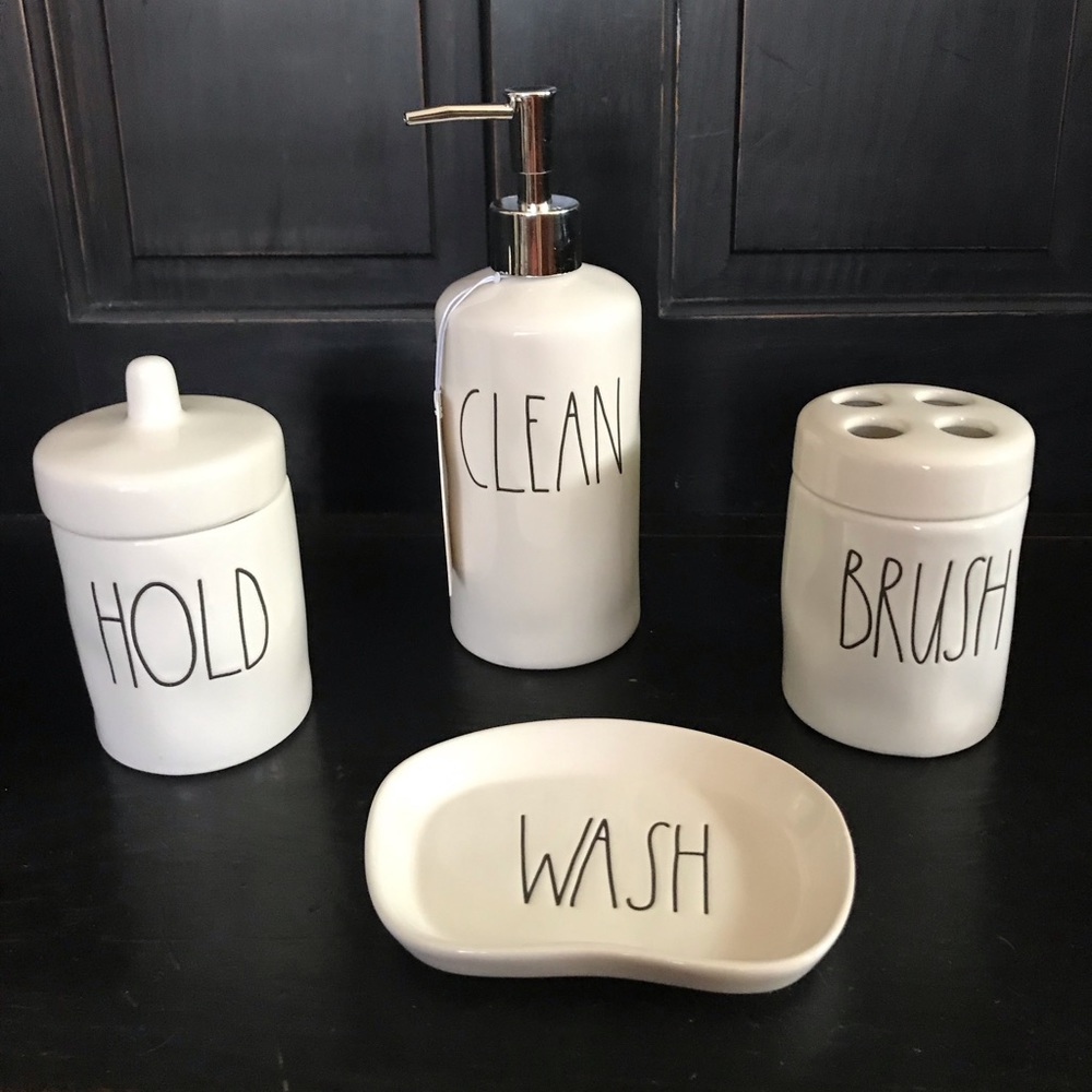 Rae Dunn Wash Hold Clean Brush